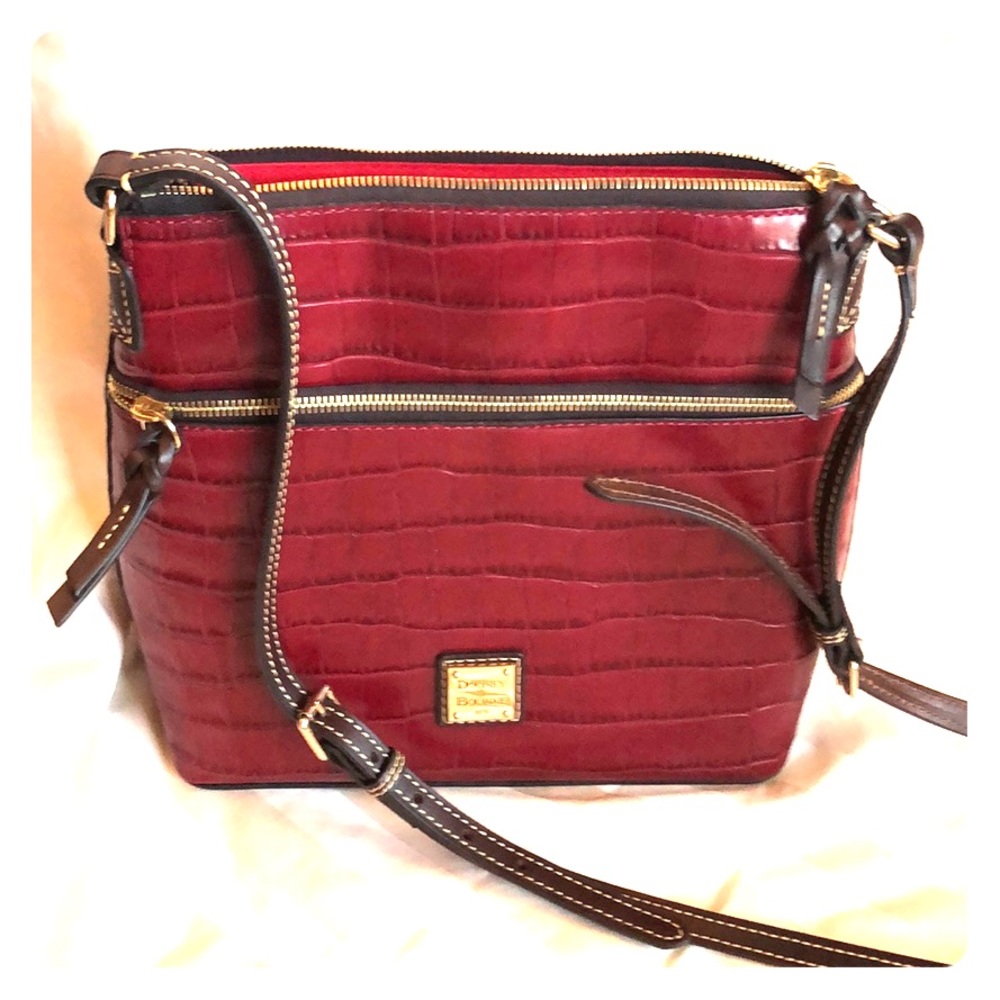 Dooney &Bourke croc embossed leather